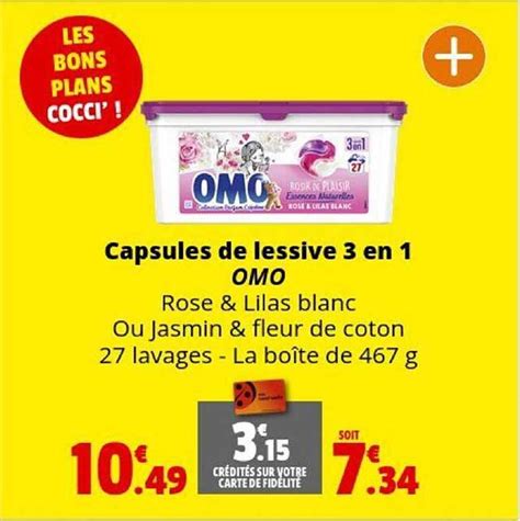 Promo Capsules De Lessive En Omo Chez Coccinelle Supermarch