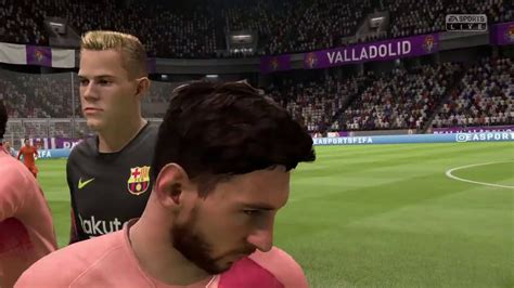 Fifa 19 Career Mode FC Barcelona Vs Valladolid La Liga Club Match