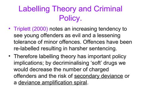 Labelling theories of Crime