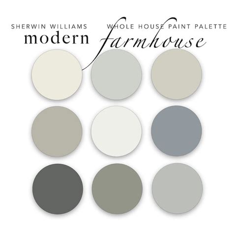 Sherwin Williams Farmhouse Paint Colors Etsy