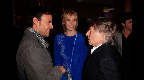 Photo François Ozon Emmanuelle Seigner et Roman Polanski à l avant