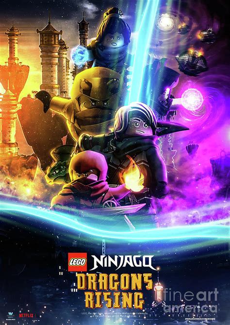 Ninjago Dragons Rising Poster Digital Art By Artist Art Fine Art America