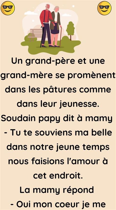 Un grand père et une grand mère se promènent Meilleur Blague