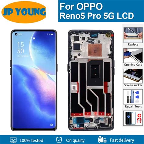 Pantalla LCD T Ctil AMOLED Para OPPO Digitalizador Con Marco Para Reno