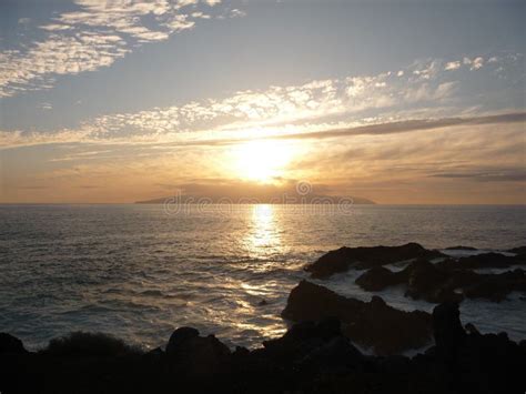 Sunset at South Tenerife stock image. Image of sunset - 100961913