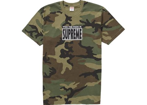 Supreme Who The Fuck Tee Woodland Camo StockX News