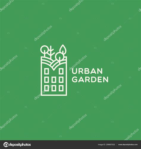 Logo Jardín urbano Vector de Stock de jazzzzzvector 299957532