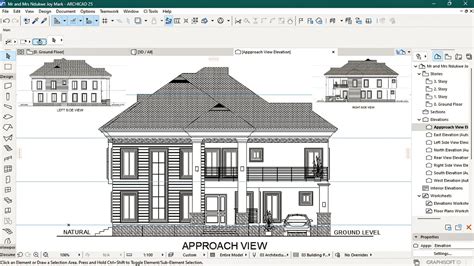 Easy Way To Drawing Elevations In Archicad Updated Youtube