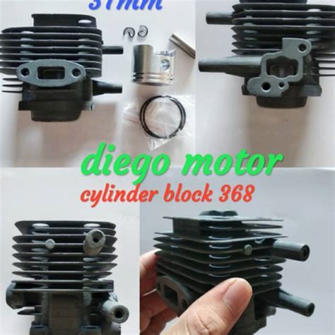 Cylinder Block Blok Komplit Mesin Potong Rumput Tipe BG368 37mm Tanaka