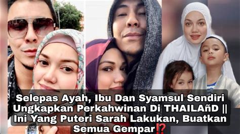 Shamsul Yusof Dah Kantoi Puteri Sarah Liyana Lakukan Ini Sampai