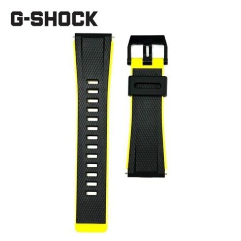 Casio G Shock V Ritable Bracelet De Montre En Ur Thane Noir Jaune