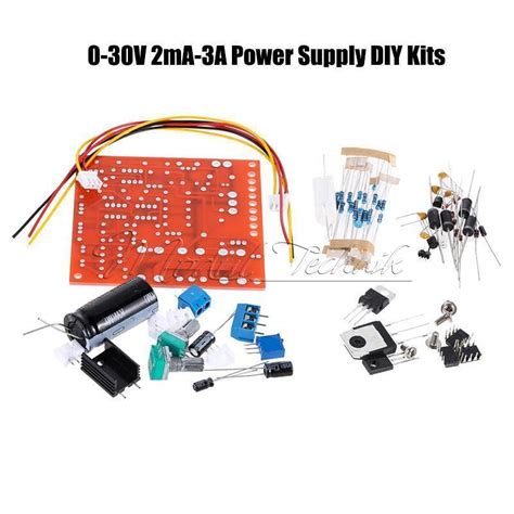 Stabilized Continuous Adjustable Dc Regulated Power Supply Diy Kit 0