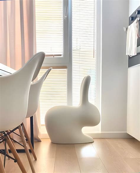 Qeeboo Rabbit Chair Light Gray - QEEBOO | THÉM