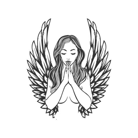 Praying Angel Drawings