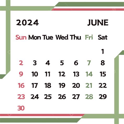 Calendar June Png Hannie Jaquenette