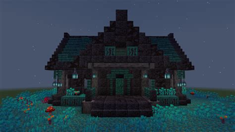 Spooky house with 1.16 blocks - Minecraftbuilds Minecraft Images, Cute ...