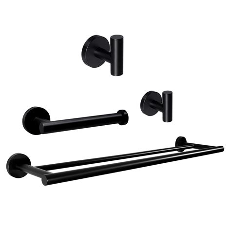 Seido Black Bathroom Accessories Set Bathroom Hardware Set