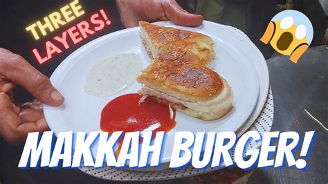 Pakistani Burger Street Food In Pakistan Makkah Burger YouTube