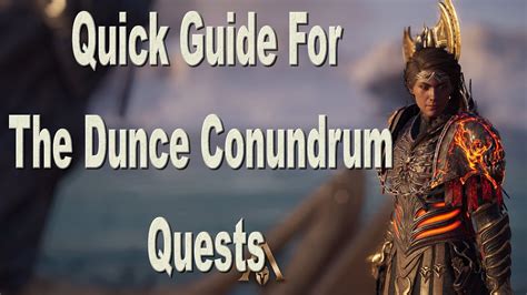 Assassin S Creed Odyssey The Dunce Conundrum Guide Youtube