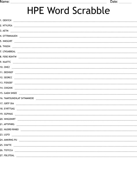 Hpe Word Scrabble Word Scramble Wordmint