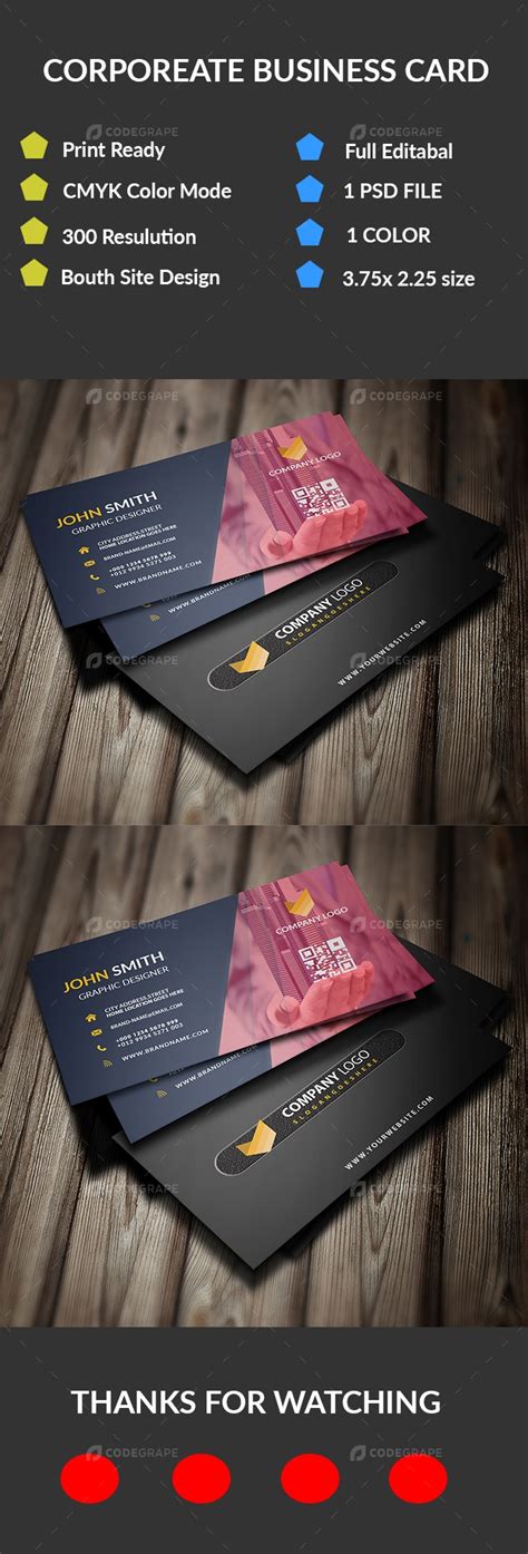 Corporate Business Card Design - Prints | CodeGrape