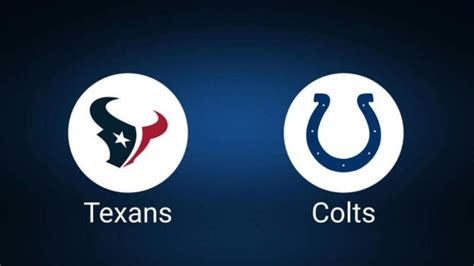 Houston Texans Vs Indianapolis Colts Week 8 Tickets Available Sunday