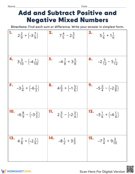 Operations With Rational Numbers Worksheets Worksheets Library