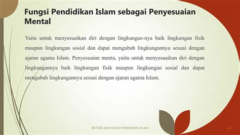 Metode Dan Fungsi Pendidikan Islam Pptx