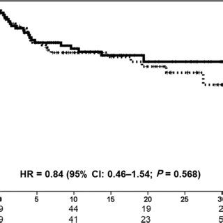 Overall Survival In The Propensity Scorematched Study Groups