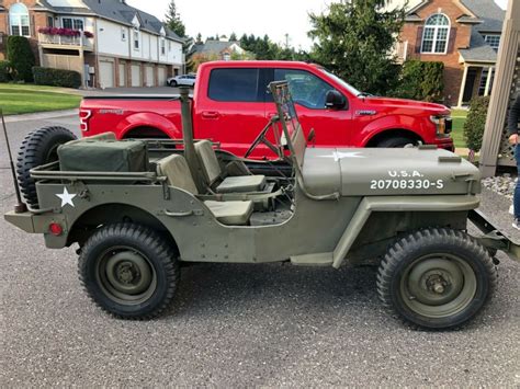 ORIGINAL WWII 1945 JEEP WILLYS MB MATCHING S US ARMY MILITARY RUNS