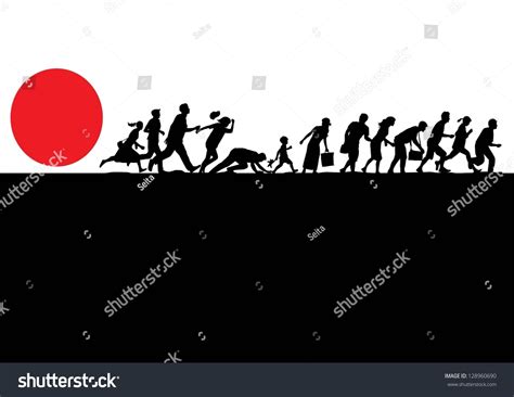 1,859 Silhouette people running away Images, Stock Photos & Vectors ...