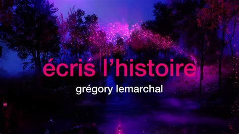 Eng Paroles Cris Lhistoire By Gr Gory Lemarchal Youtube