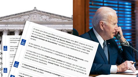 Los Documentos Clasificados De Joe Biden Cronología Del Caso Que