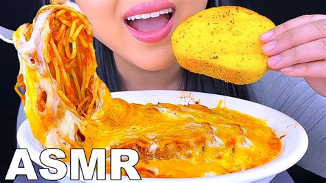 Asmr Baked Extra Cheesy Spaghetti Mukbang Eating Sounds Eating Show Asmr Phan Youtube