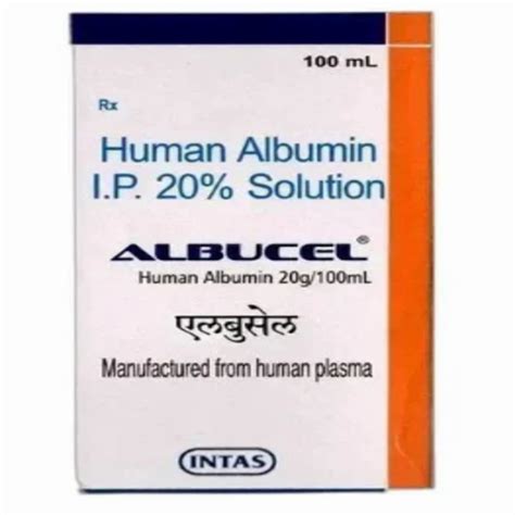 Albucel Intas Human Albumin Injection For Hospital Degree At Rs