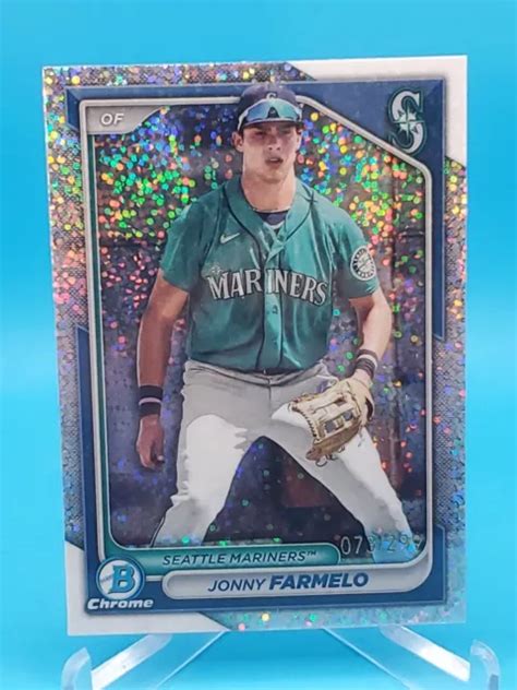 Jonny Farmelo 2024 Bowman Baseball Bcp 147 Rifrattore Speckle 73299