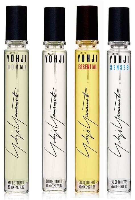 Three Different Types Of Perfume Bottles With Writing On Them