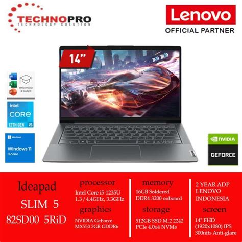 Promo Lenovo Ideapad Slim I Ial Rid Tid Core I U Gb