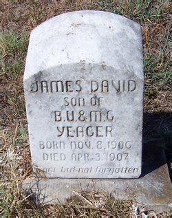 James David Yeager M Morial Find A Grave