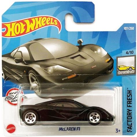 Hot Wheels Mclaren F1 Black Hw Factory Fresh Perfect Birthday Etsy