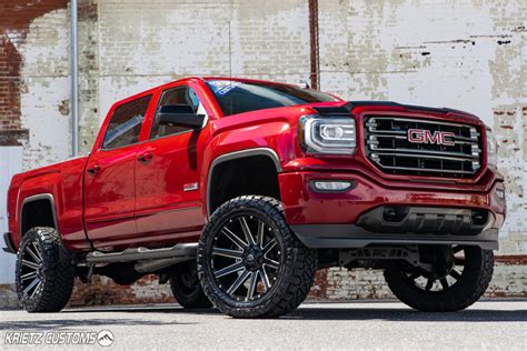 Lifted 2018 GMC Sierra 1500 with 22×10 Fuel Contra Wheels and 7 inch ...