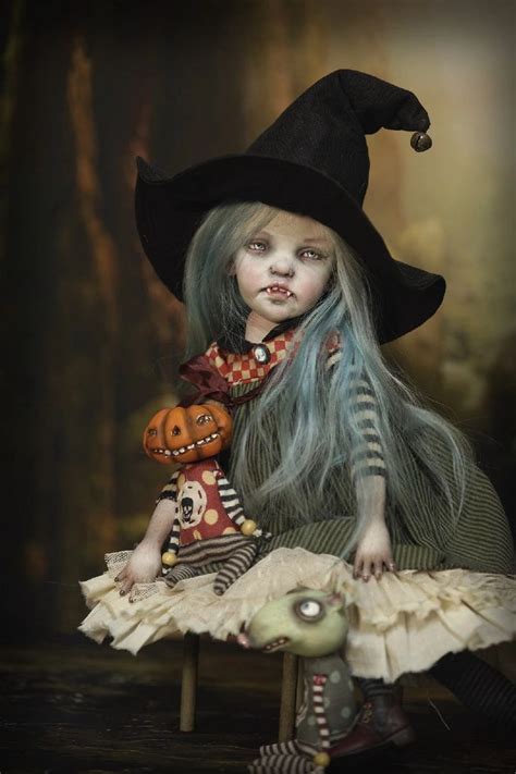 Pin by Ksenia on GnomesFairiesCharms | Halloween doll, Halloween ...