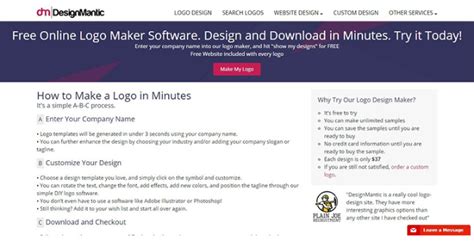 Designmantic Graphic Design Software Online Logo Maker Tool