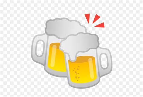 Clinking Beer Mugs Emoji Beer Emoji Png Flyclipart