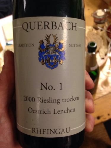 Querbach Oestricher Lenchen No Riesling Trocken Vivino Us