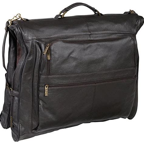 Amerileather Cowhide Leather 3 Suit Garment Bag