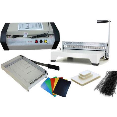 Plastificadora E Encadernadora - 🏷️【Tudo Sobre】→ Kit Encadernadora Plastificadora e Guilhotina e Material
