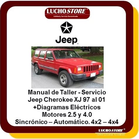 Comprar Jeep Cherokee Xj 97 2001 Manual Servicio Reparacion Diagrama