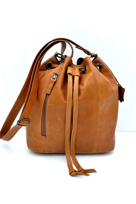 Taba Color Genuine Handmade Woman Leather Bag Shoulder Bag Hand Bag