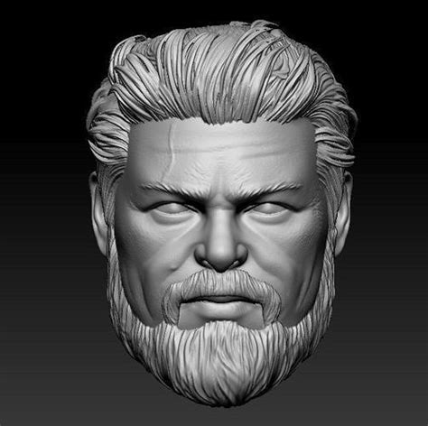 Billy Butcher Headsculpt For Action Figures 3d Print Model 3d Model